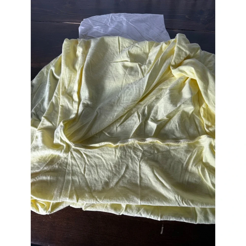 Vintage Carters Penneys Toddletime Crib Sheet Set 3pc Cotton White‎ Yellow USA